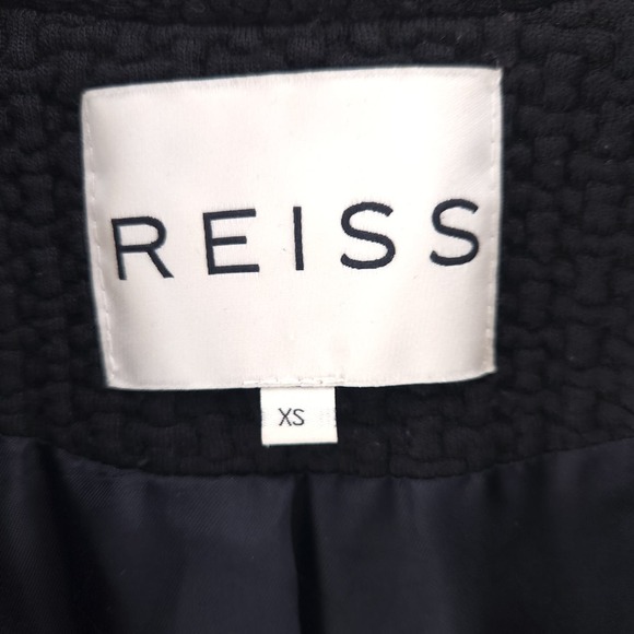REISS Blazers Women's XS Designer Waffle knit Jacket Designer Casual Textured - Picture 7 of 11